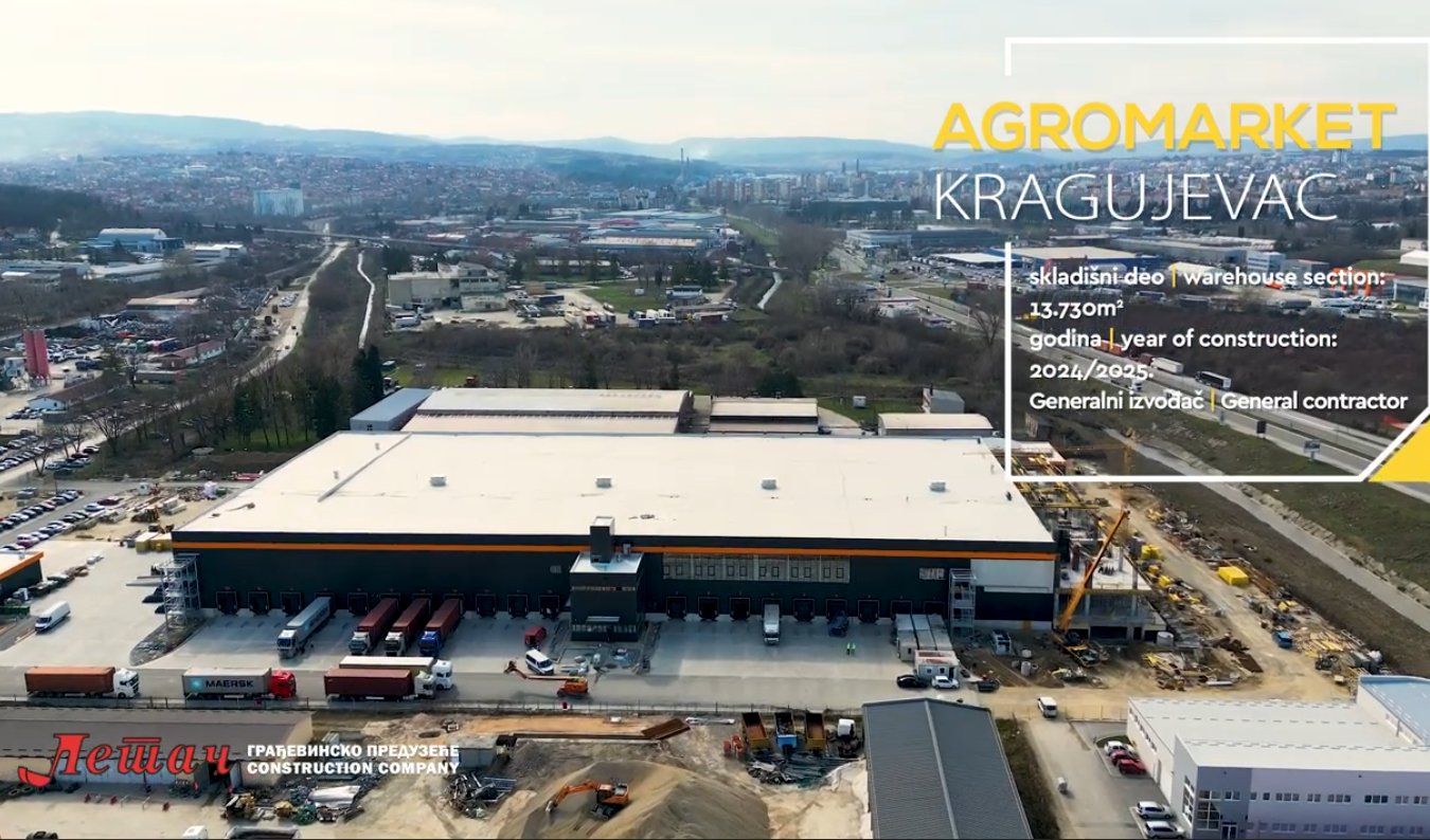 Erfolgreiche Fertigstellung des Lagerbereichs – Agromarket Kragujevac